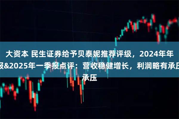 大资本 民生证券给予贝泰妮推荐评级，2024年年报&2025年一季报点评：营收稳健增长，利润略有承压