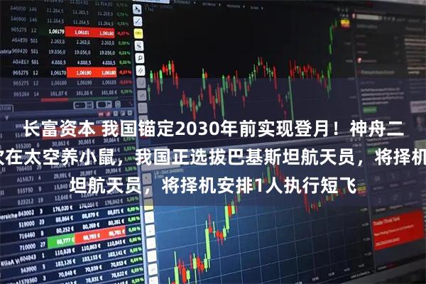 长富资本 我国锚定2030年前实现登月！神舟二十一号乘组将首次在太空养小鼠，我国正选拔巴基斯坦航天员，将择机安排1人执行短飞